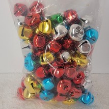 100 Pcs Christmas Bells Craft Jingle Small Bell Gold Silver Red Green US... - $10.93