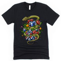 Mushroom Snake Psychedelic Hippie Forest Fungi T-Shirt - £22.43 GBP