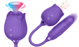 10 Speeds Vibration Suction Rose Nipple Clitoral Sucking Vibrator Sex Toy - $48.80