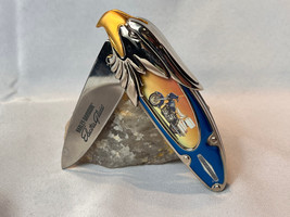 Harley Davidson Folding Knife Electra Glide HD Motor Cycles Franklin Mint Eagle - £23.70 GBP