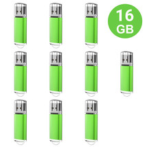 10 PK 16GB USB 2.0 Flash Drive Thumb Memory Stick Flash Pen Drive Storage Green - $45.99