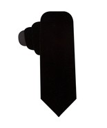 RYAN SEACREST DISTINCTION Black Velvet Solid Silk Blend Slim Tie - $27.48 CAD