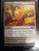 Elixir Of Immortality Magic The Gathering Core Set 2013 Artifact M13 MTG... - $2.95
