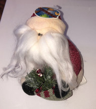 Plushland Round Weighted Plush Santa Claus W/ Tags 6.5 Inches Tall - $12.08