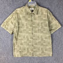 Island Shores Hawaiin Shirt Men&#39;s XL 100% Cotton Short Sleeve Green Adults - $255.71 MXN
