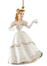 Lenox Disney Belle Christmastime Ornament Beauty &amp; The Beast 4.5&quot; #867424 New - £39.14 GBP