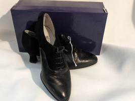 Werner Kern Heika 56 Nappa Schwartz Size 5 US 8 Black Lace Dance Shoe Ta... - £40.50 GBP