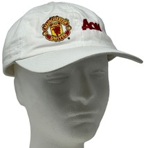 Manchester United Aon Dad Hat White Soccer Premier League Strapback Baseball Cap - £15.02 GBP