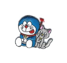 2X1.75&quot; Doraemon IRON ON PATCH Sew On Patch ding dong gray kitten cat bl... - £5.13 GBP