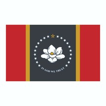 Missisippi State Flag Sticker, Decal, Bumper Sticker Vacation Sticker 3&quot; x 5&quot; - £2.82 GBP+