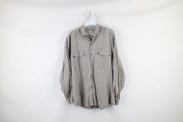 Vintage 90s Streetwear Mens Large Southwestern Plaid Double Pocket Button Shirt - £27.59 GBP