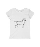Labrador Retriever Girls T Shirt, Girls Princess Tee - €15,50 EUR