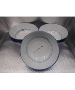Compatible with Antique Chinese Mark Blue Hand 5 Paint Rice Bowls Hallma... - $99.83 CAD