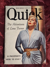 QUICK Pocket magazine October 27 1952 The Adventures of Lana Turner - £7.68 GBP