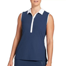 NWT New Slazenger Golf Top Casual White Dark Blue M Womens Run Walk Polo... - $49.50