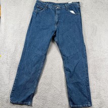 Wrangler Mens Blue Medium Wash Stretch Denim Straight Leg Jeans Size 38x32 - £27.18 GBP