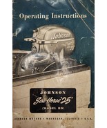 50&#39;s 60&#39;s Operating Instructions Book Johnson Sea-Horse 25 Model RD - £11.40 GBP