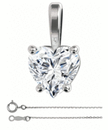 Heart Natural Mined Diamond Pendant 14K White Gold (2.01 Ct D VS1 Clarit... - $41,090.86 CAD