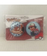 New Pokemon Kingler &amp; Ash 1&#39;&#39; Buttons Set - $166.33 MXN