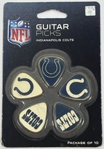 Indianapolis Colts Guitar Picks 10 Pack Woodrow Guitar by The Sports Vau... - £7.04 GBP