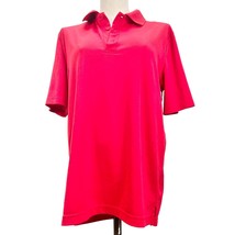 George Collared Shirt Men&#39;s S 34-36 Red Short Sleeve 3 Button Front - £7.12 GBP