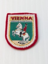 Wien Vienna Austria Souvenir Woven Red Felt Patch Badge Spanish Riding School - £8.08 GBP