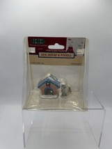 Vintage LEMAX Dog House &amp; Poodle Porcelain Figurine 1998 New In Package  - $16.65