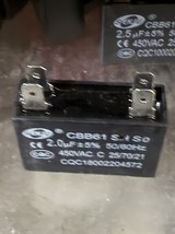 Senju CBB61 SH So capacitor Motor Run Capacitor 2.0µF 450V AC - $356.70 MXN