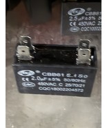 Senju CBB61 SH So capacitor Motor Run Capacitor 2.0µF 450V AC - €16,36 EUR Senju CBB61 SH So capacitor Motor Run Capacitor 2.0µF 450V AC - €16,36 EUR