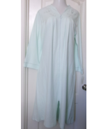 Miss Elaine Fleece long robe Size 2X Style 861204 Mint Front Zipper - $618.67 MXN