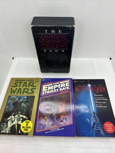 Primary image for Vintage 1983 Star Wars Saga Complete 3 Book Trilogy Box Set w/ Sleeve (Del Rey)