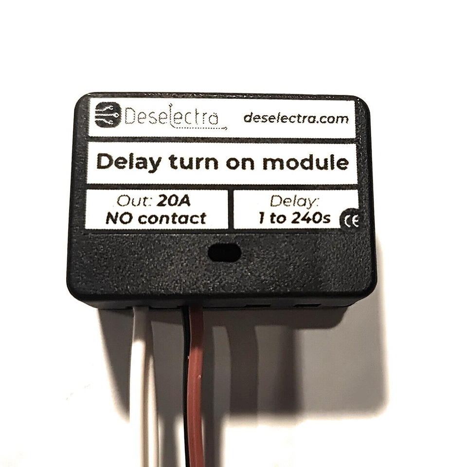 Mini timer switch time relay 1 to 240 sec kit 12V / 12A delay on car day... - $11.44