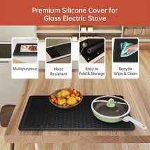 28x20 XLge Silicone Stove Top Protector Mat - Heat Resistant, Non-Stick ... - £23.34 GBP