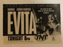Evita Vintage Tv Guide Print Ad Madonna Antonio Banderes TPA23 - £4.63 GBP