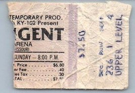 Vintage Ted Nugent Ticket Stub December 17 1978 Kansas City Missouri - £45.13 GBP