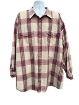 Panhandle Slim  Plaid Western Pearl Snap Button Down Mens 4XL - £11.79 GBP