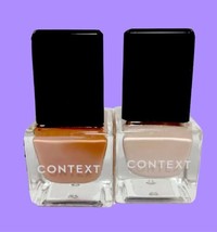 CONTEXT SKIN Nail Lacquer Duo in Piece of Me &amp; The Last Mile New in Box - £11.65 GBP