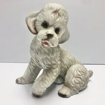 Vintage KPM Porcelain Bisque 7" Poodle Figurine Made In Japan - $13.50
