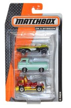 Matchbox On A Mission 3 Pack Gift Set no.4 Assorted Cars - $10.76