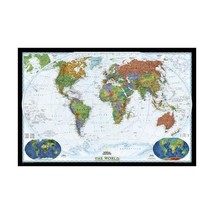 World Decorator Wall Map (tubed) National Geographic Maps - $26.00