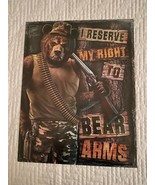 Bear Arms, Jeff Wack, metal sign, 12 x 16, USA V2023 - $375.15 MXN