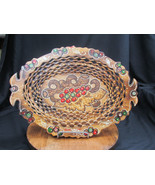 Wooden handcrafted bread backet, decoration - $57.97
