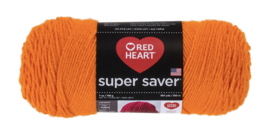 Red Heart Super Saver Yarn, Pumpkin, 7 Oz. Skein - £6.28 GBP