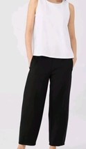 Eillen Fisher Black Ankle Lantern Pullon Pants Size XL Pockets &quot;NEW &quot; $ 198.00 - £85.77 GBP