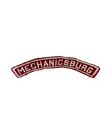 Vintage Mechanicsburg Boy Scout Red &amp; White Community Town Strip PATCH B... - $19.79