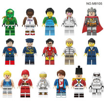 16PCS/Set Professional Worker Series Construction Doll Mini LEGO Toy Gift - £11.05 GBP