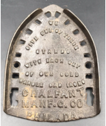Antique Chalfant Manf.G.Co Philada. Sad Iron Trivet Cast Iron 6.25&quot; x 4.75&quot; - £43.91 GBP