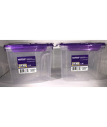 2ea 11.9Cup Sure Fresh Dry/Cold/Freezer Food Storage Containers W Clip-L... - $19.68