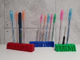 Pen Holder 3D Printed, Custom Name and Personalized Name for Gifts - £5.90 GBP
