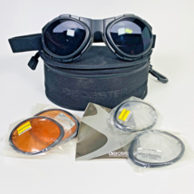 Bobster Bugeye II Interchangeable Goggles Black BA2C31AC w/ Case, Lens &amp; More - £24.20 GBP